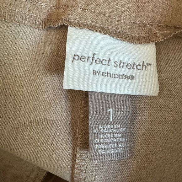 Chico's Perfect Stretch Josie Slim Ankle Pull On Pants Size 1 US 8 NEW with Tags - Picture 5 of 6